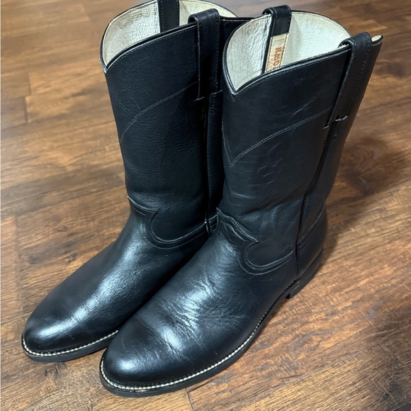 Cowtown Other - Cowtown Roper Boots Black Leather with Rubber Sole 10 1/2 D